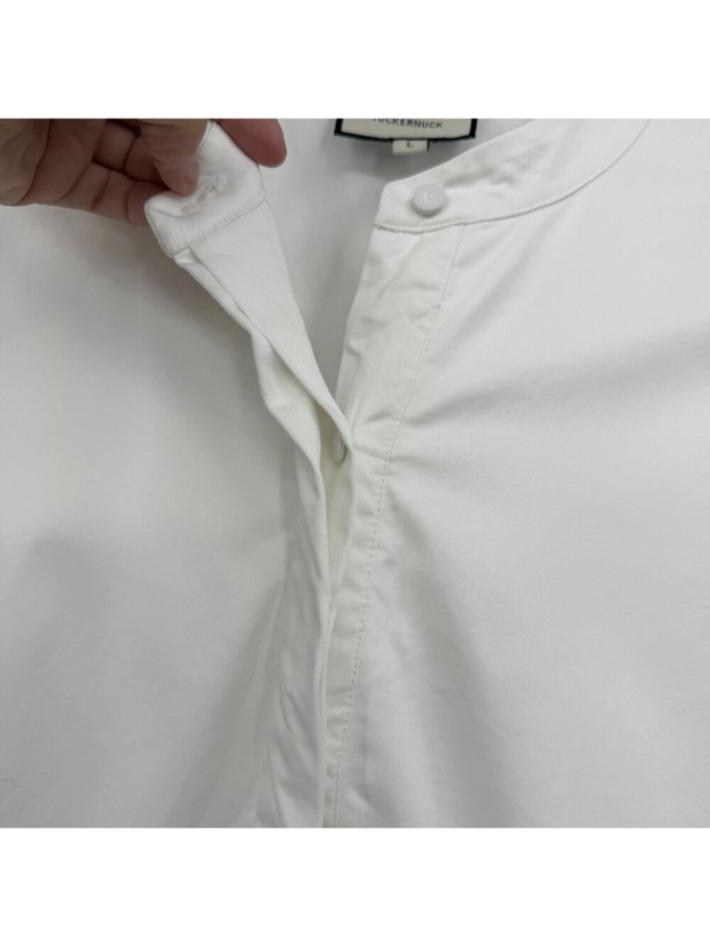 Tuckernuck Women's White Cotton Poplin Royal Shirt Dress Mini Length size XS NWT - Picture 4 of 10
